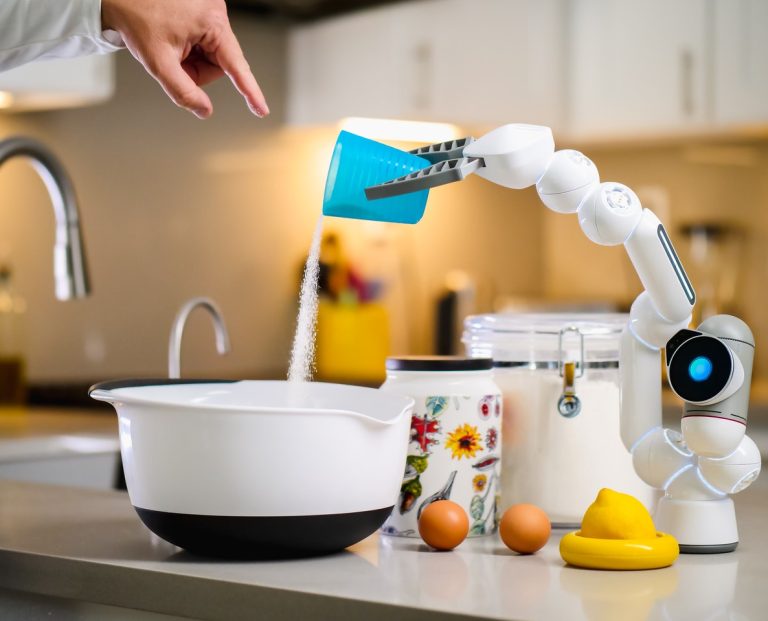 Robot preparing food